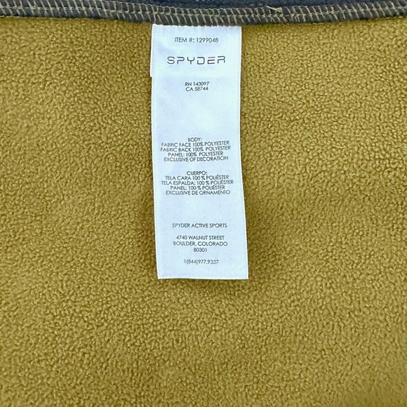 NEW! Spyder Men's Outbound 1/2 Half Zip Midweight Core Sweater Olive Green SZ M - Picture 13 of 13